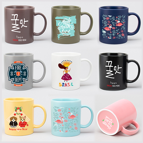 무광 올칼라 머그컵 9색 UV DTF